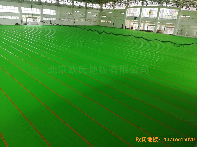 武漢體育學(xué)院運(yùn)動地板安裝案例