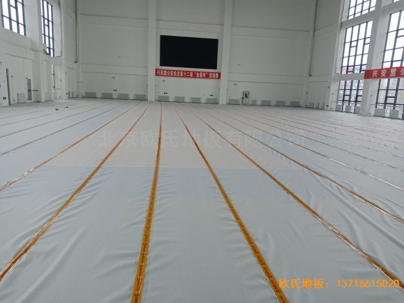 青島黃島區(qū)濱海街道中心小學(xué)運(yùn)動木地板施工案例